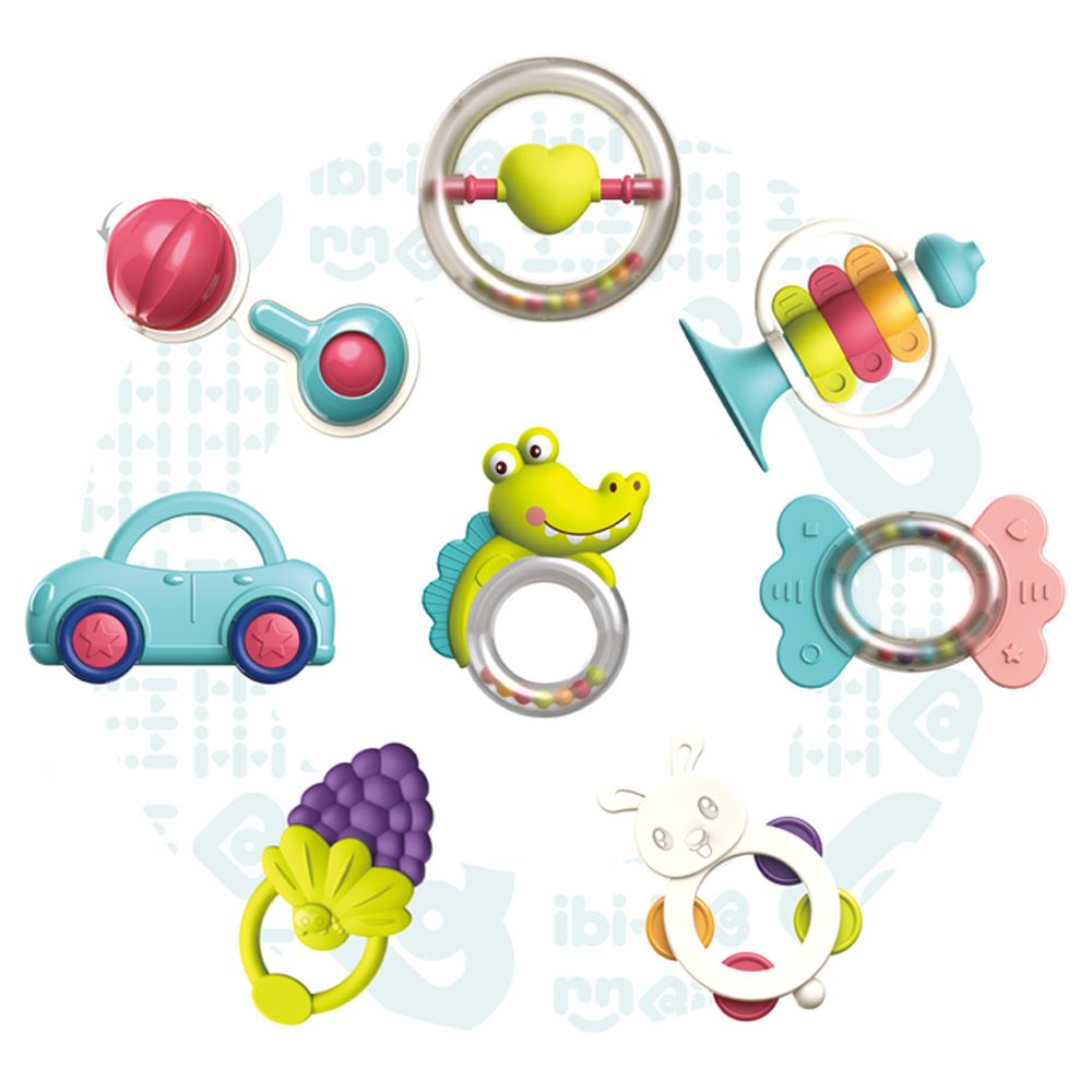 Ibi-Irn - Funny Baby Rattle Dells - 9pcs