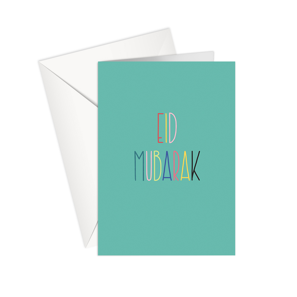 SharetheLove - Greeting Card Eid Mubarak - Colour