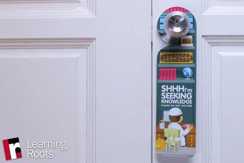 SHHH...I'm Seeking Knowledge/Sleeping - Door Hangers For Boys