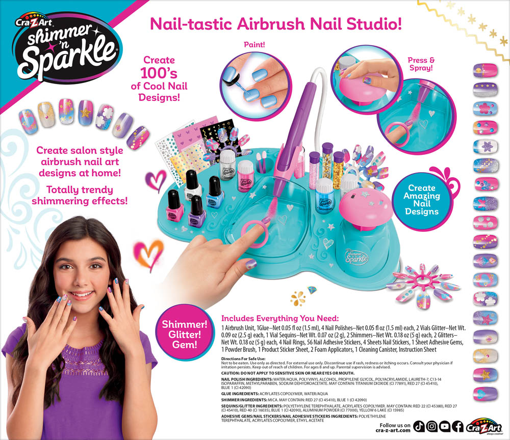 Shimmer N Sparkle - Glitter & Shimmer Airbrush Nail Designer