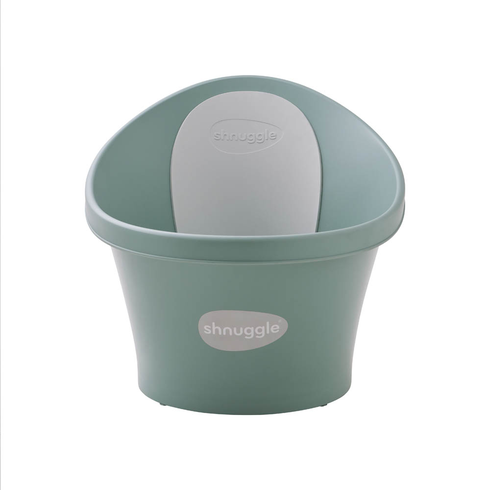 Shnuggle - Baby Compact Bath Tub with Plug - Eucalyptus