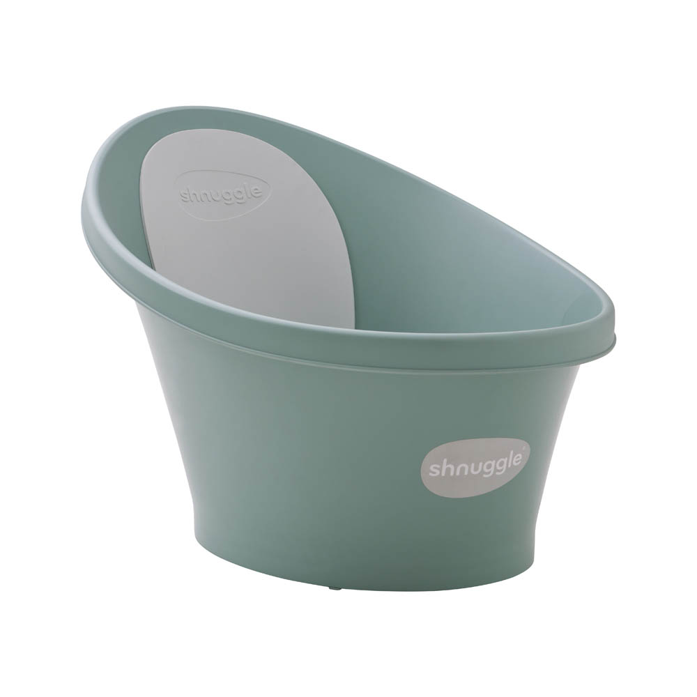 Shnuggle - Baby Compact Bath Tub with Plug - Eucalyptus