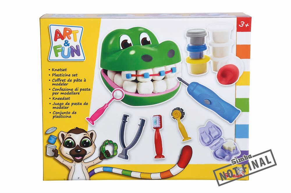 Art & Fun - A&F Dough Set Crocodile Dentist