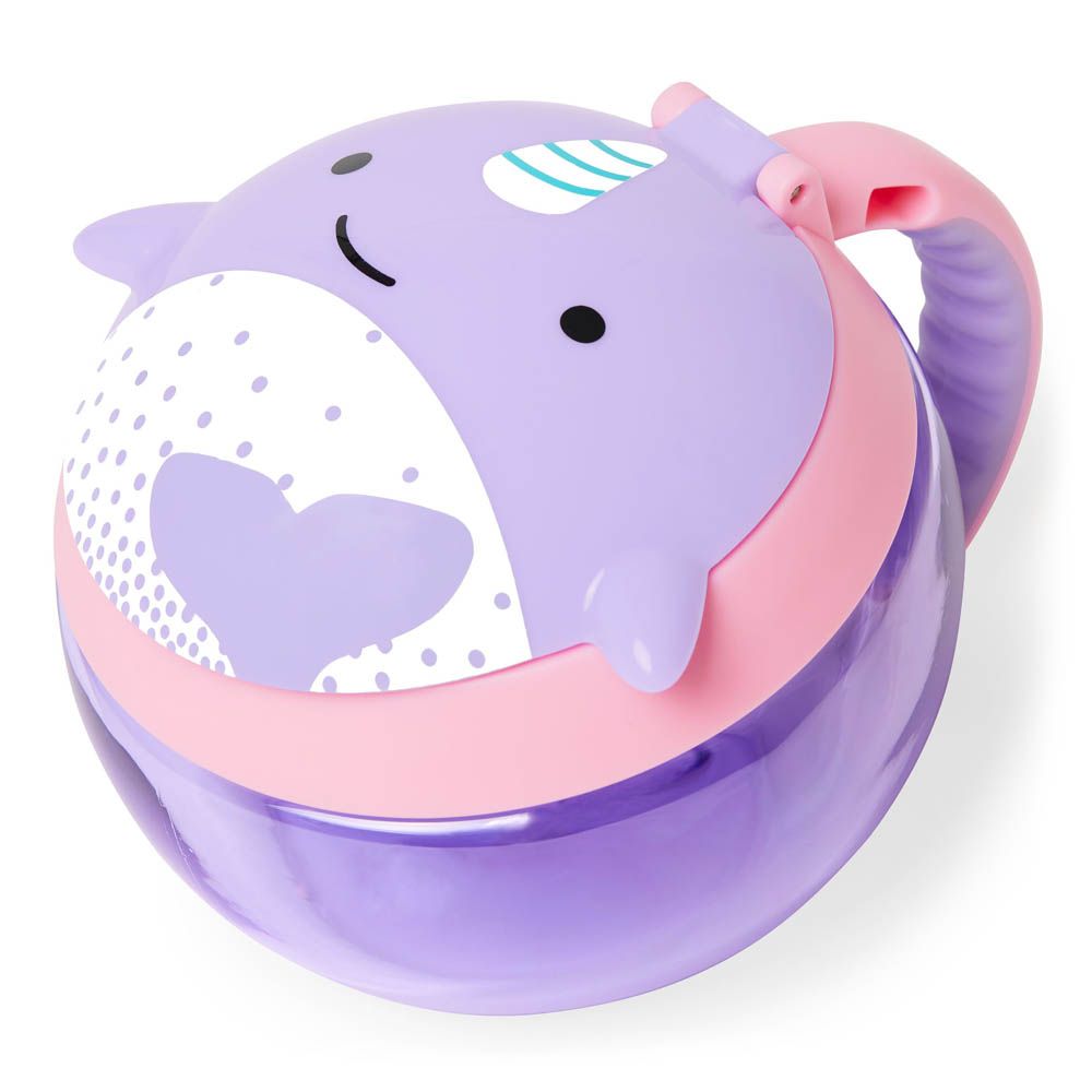Skiphop- Zoo Snack Cup - Narwhal