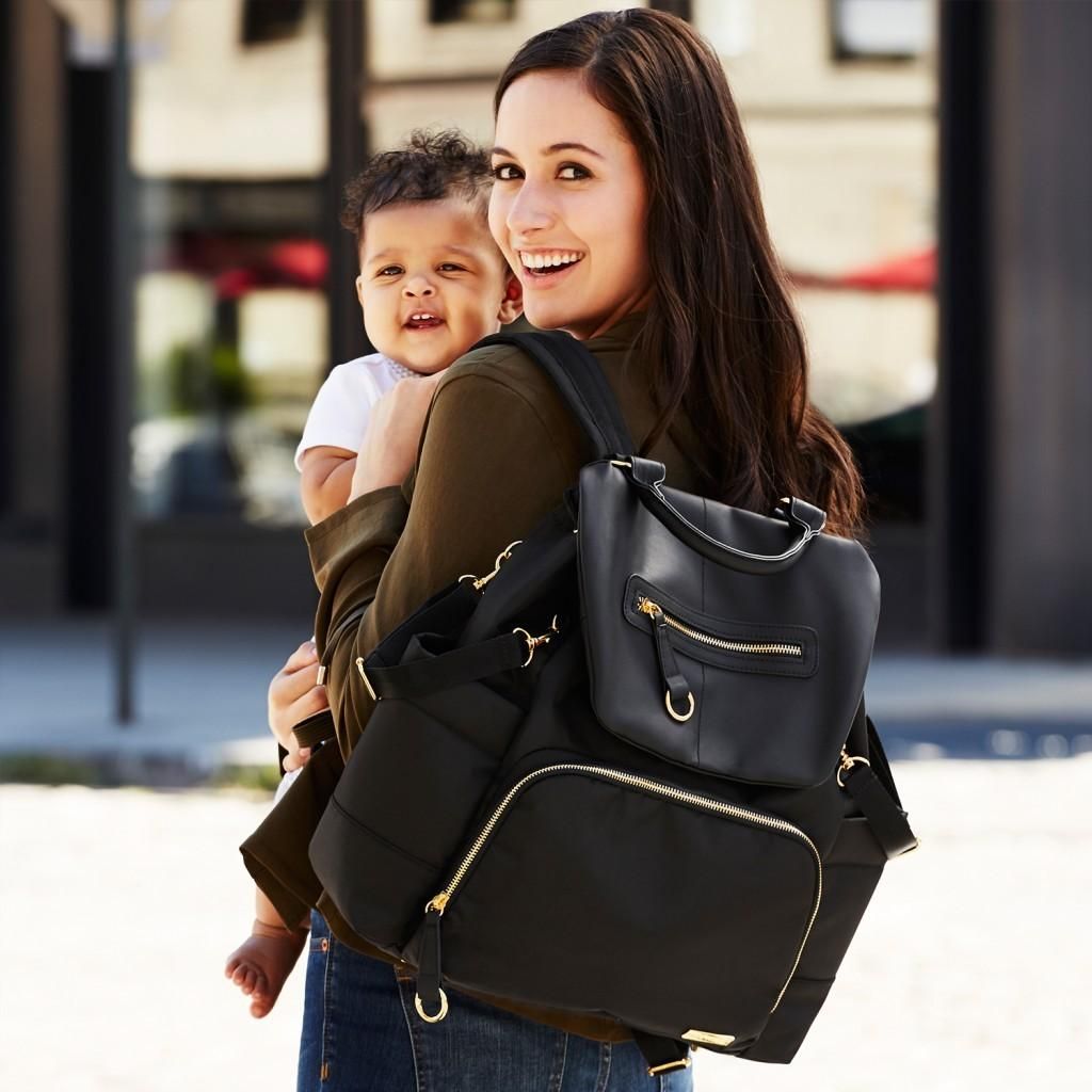 Skip Hop Black Chelsea Diaper Backpack