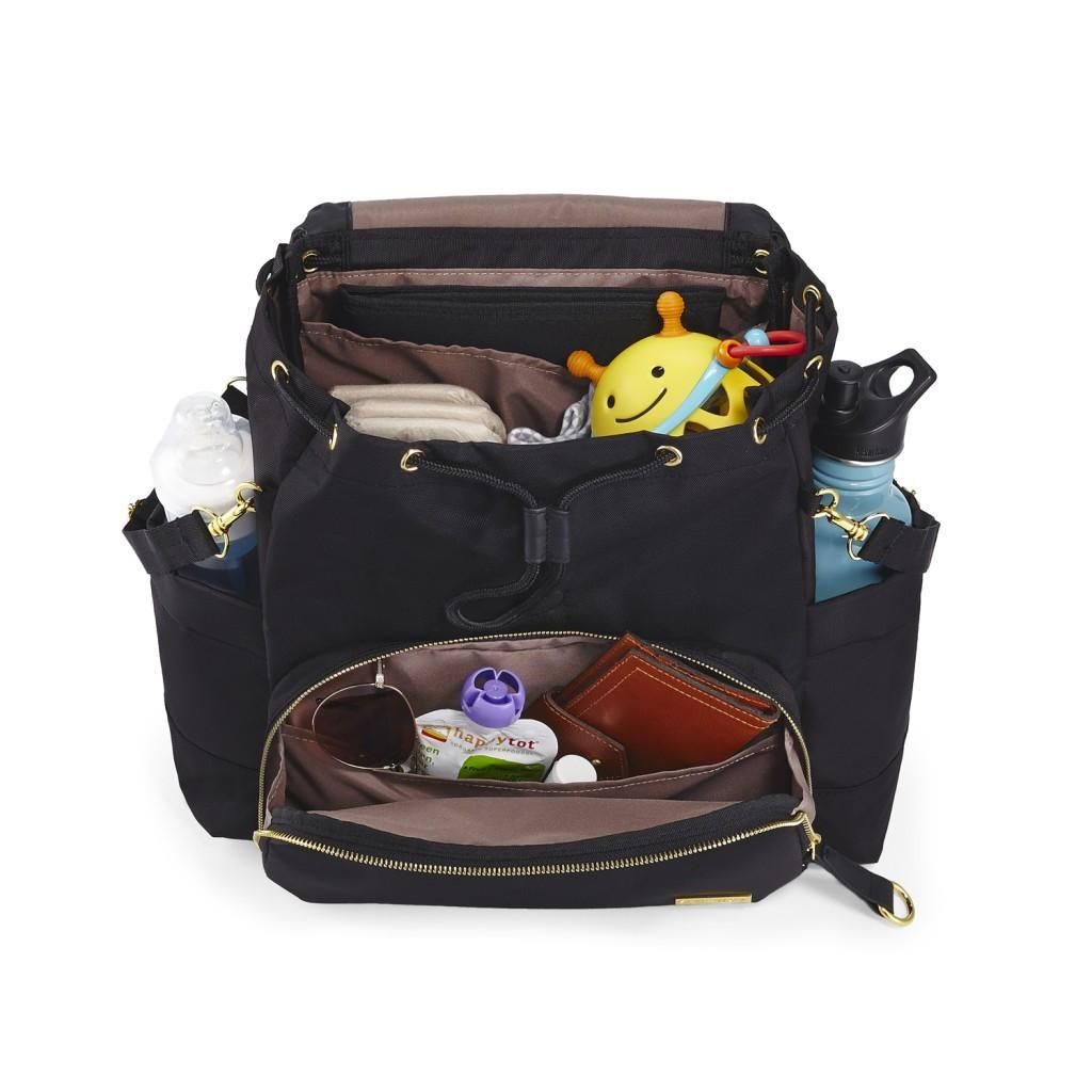 Skip Hop Black Chelsea Diaper Backpack