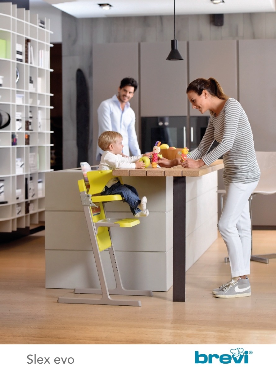 Brevi - Slex Evo - 3in1 High Chair - Cedar Yellow