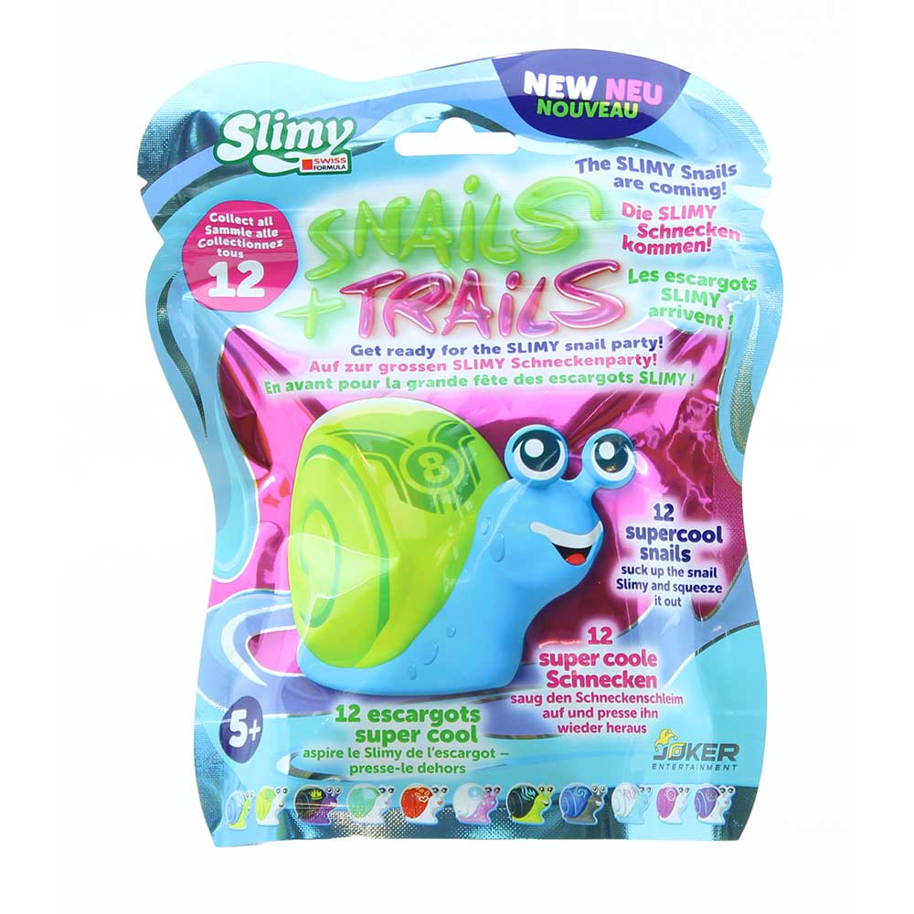 Slimy - Detachable Shell Funky Snails Plus Trails in 12 Assorted Colors