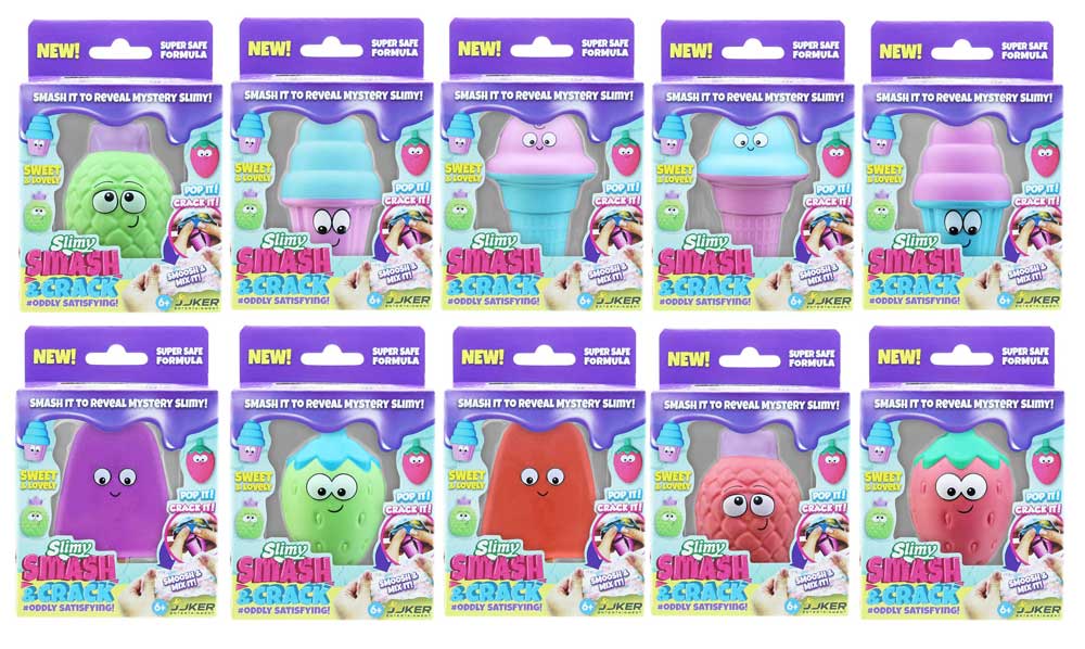 Slimy - Smash & Crack Pack With Mystery Slime - Assorted