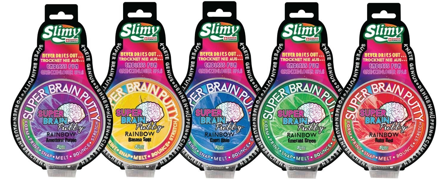 Slimy Super Brain Putty Rainbow Putty 5 colors