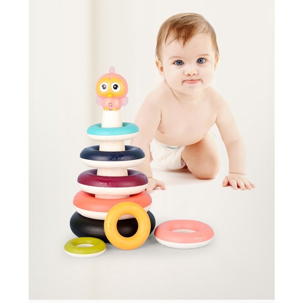 Smart Pocket - Rainbow - Stacking Ring Toy