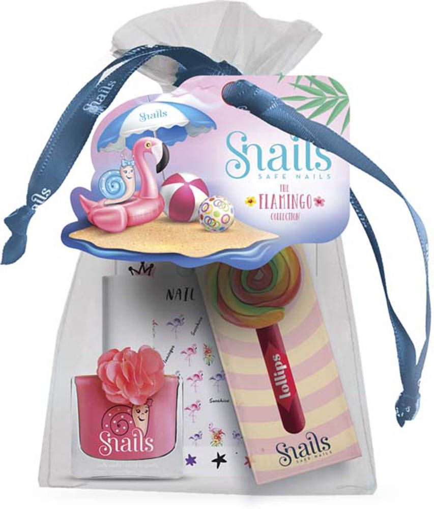 Snails - Flamingo Pouch