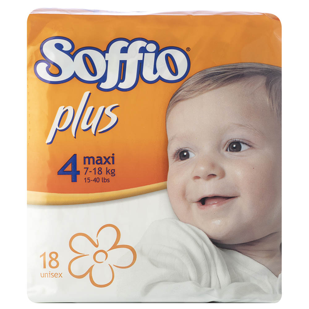 Soffio - Plus Soft Hug Parmon From 7Kg-18Kg - 18 Diapers