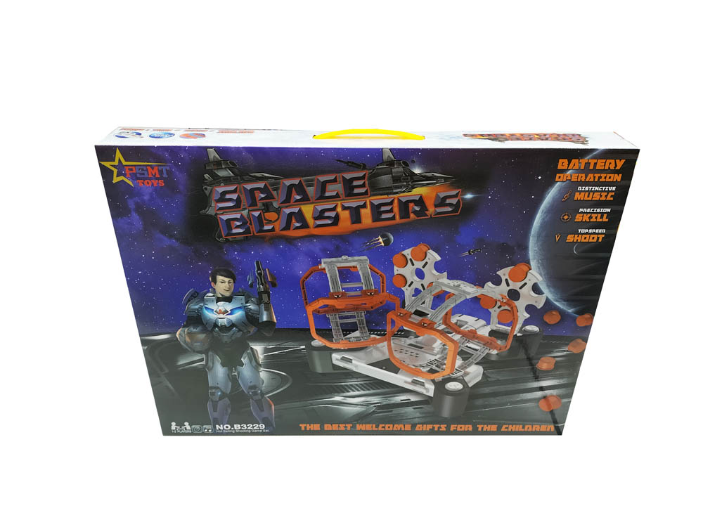 Space Blasters - Dual Revolving Target With 2 Guns