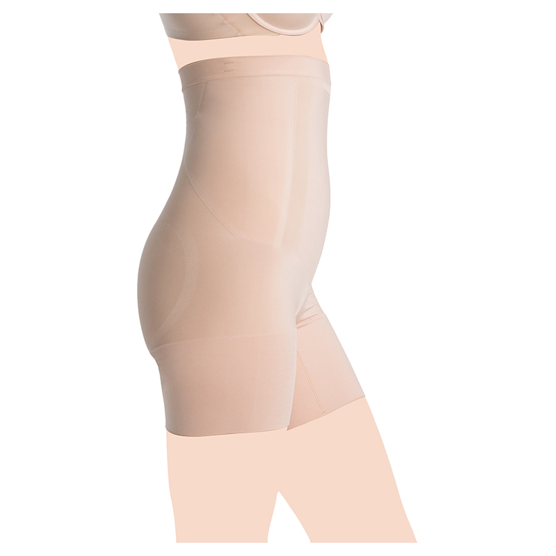 Spanx - OnCore High-Waisted Mid-Thigh Short - Nude