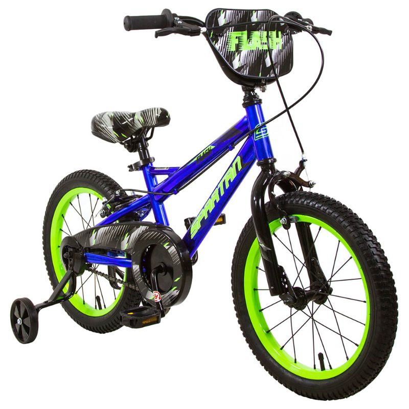 Spartan - 16 inch Flash Bicycle - Blue Chrome