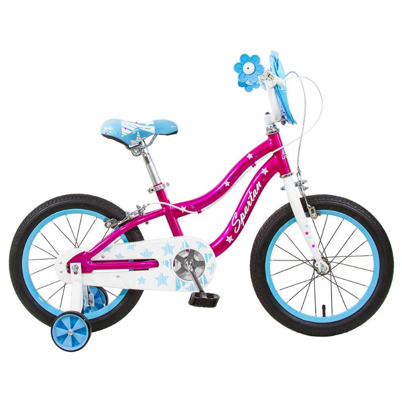 Spartan - 16 inch Sparkle Bicycle - Chrome Pink