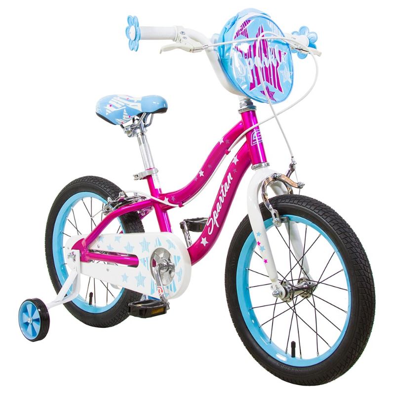 Spartan - 16 inch Sparkle Bicycle - Chrome Pink