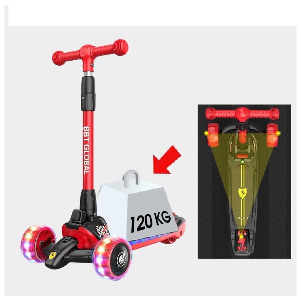 Stem - Light-up 3 Luminous Wheeled Scooter S5059 - Assorted 1pc