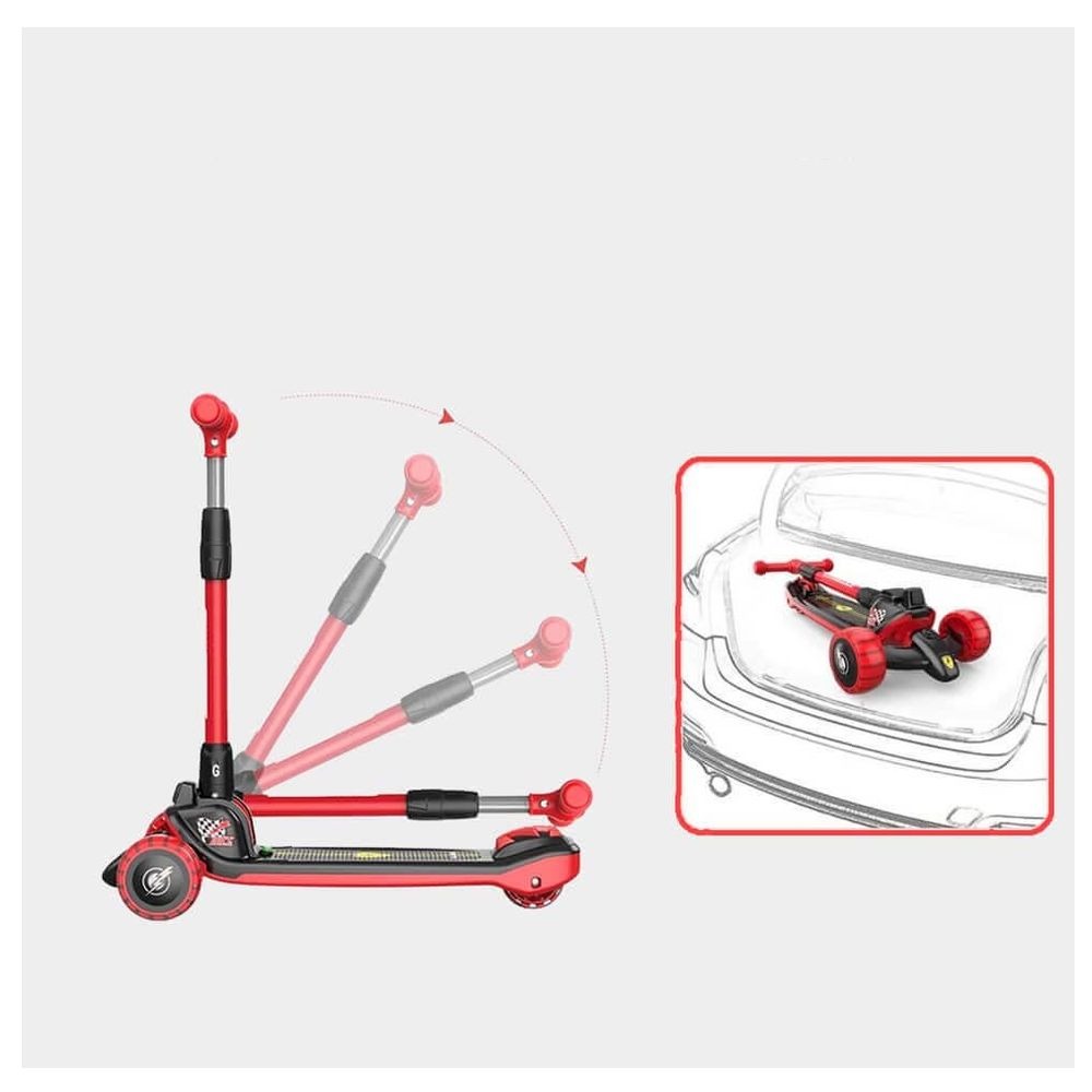 Stem - Light-up 3 Luminous Wheeled Scooter S5059 - Assorted 1pc