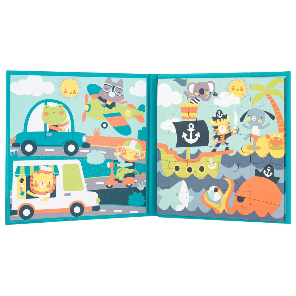Stephen Joseph - 4-in-1 Magnetic Puzzle Book - Boy