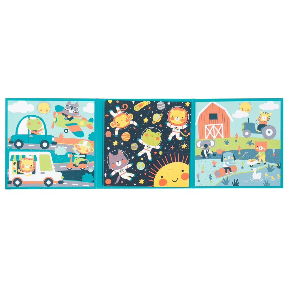 Stephen Joseph - 4-in-1 Magnetic Puzzle Book - Boy