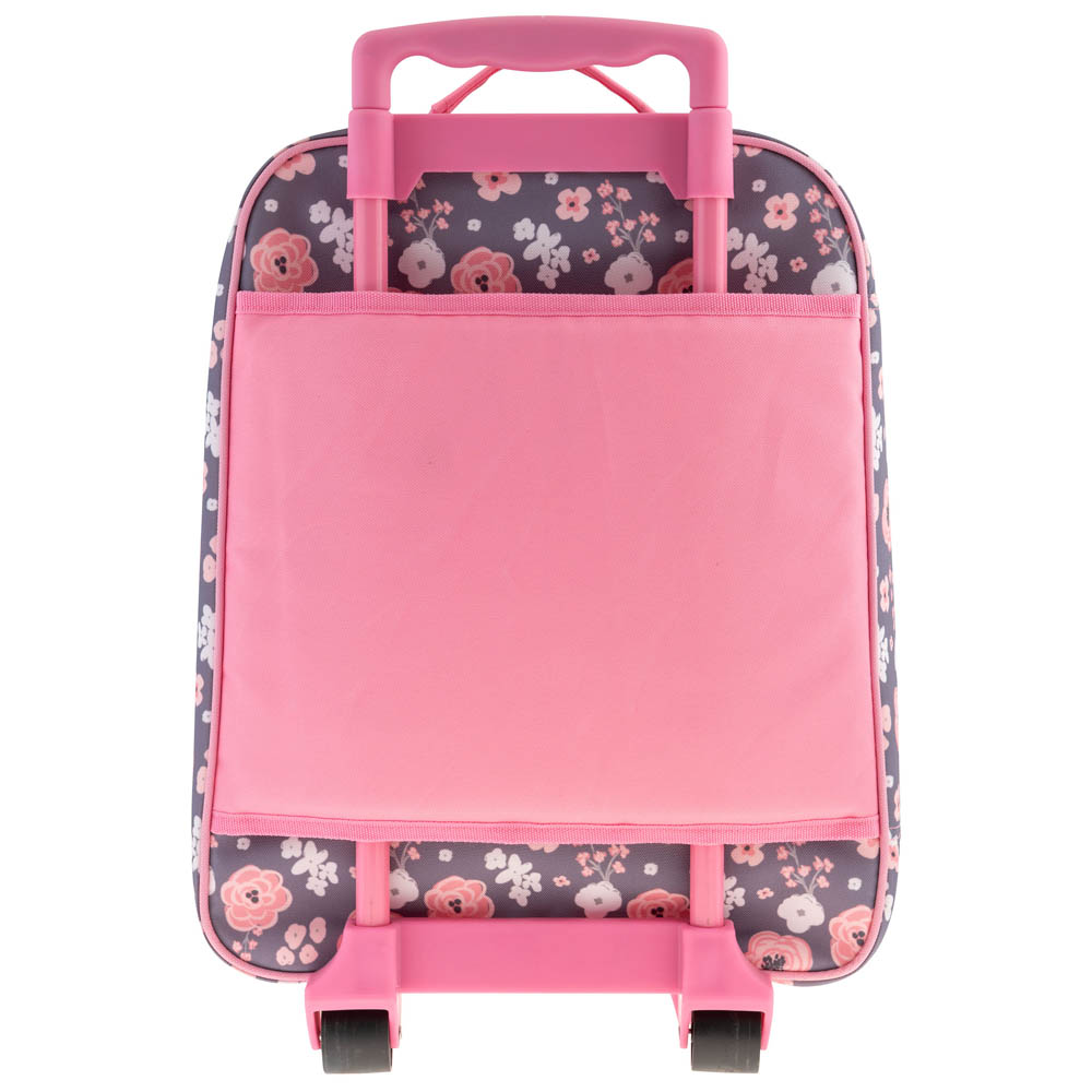 Stephen Joseph - All Over Print Rolling Trolley Bag - Charcoal Flower