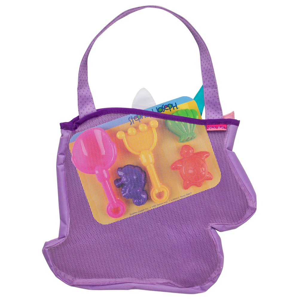 Stephen Joseph - Beach Tote with Sand Toy Playset - Unicorn