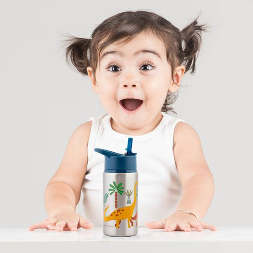 Stephen Joseph - Double Wall Insulated Stainless Steel Bottle - Dino