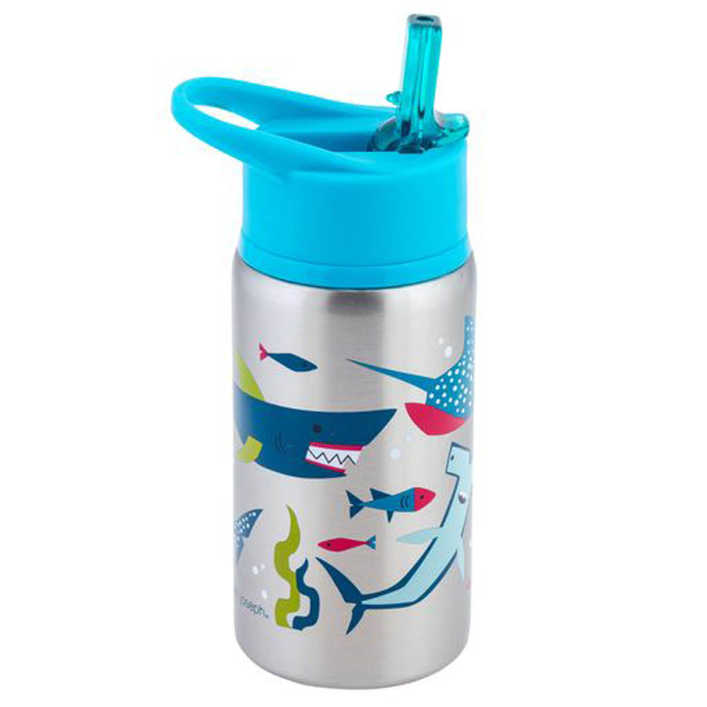 Stephen Joseph - Double Wall Insulated Stainless Steel Bottle - Shark
