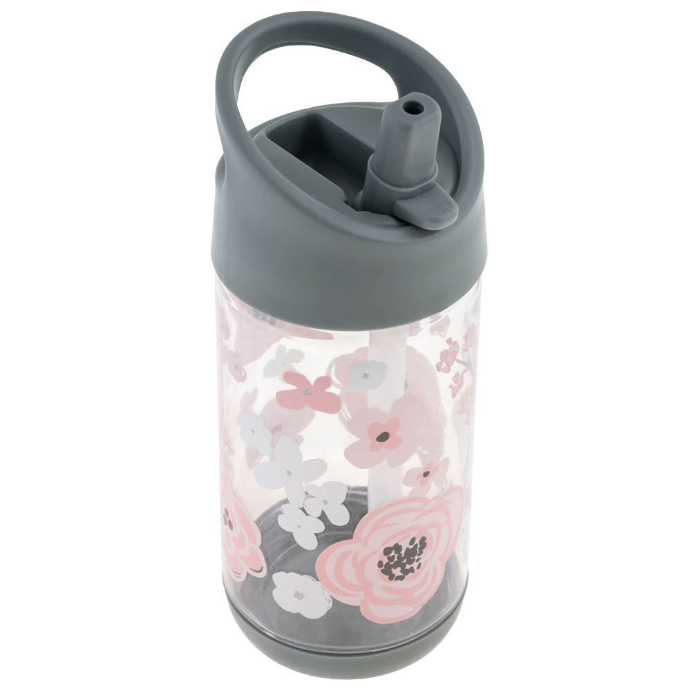 Stephen Joseph - Flip Top Bottle - Charcoal Flower