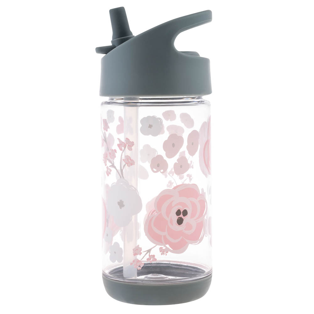 Stephen Joseph - Flip Top Bottle - Charcoal Flower