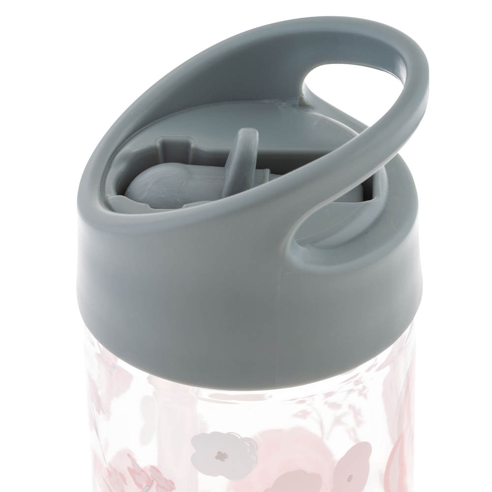 Stephen Joseph - Flip Top Bottle - Charcoal Flower