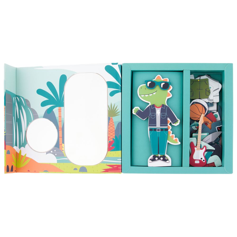 Stephen Joseph - Magnetic Dress Up Doll - Dino & Lion