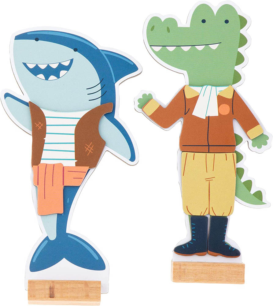 Stephen Joseph - Magnetic Dress Up Doll - Shark and Gator
