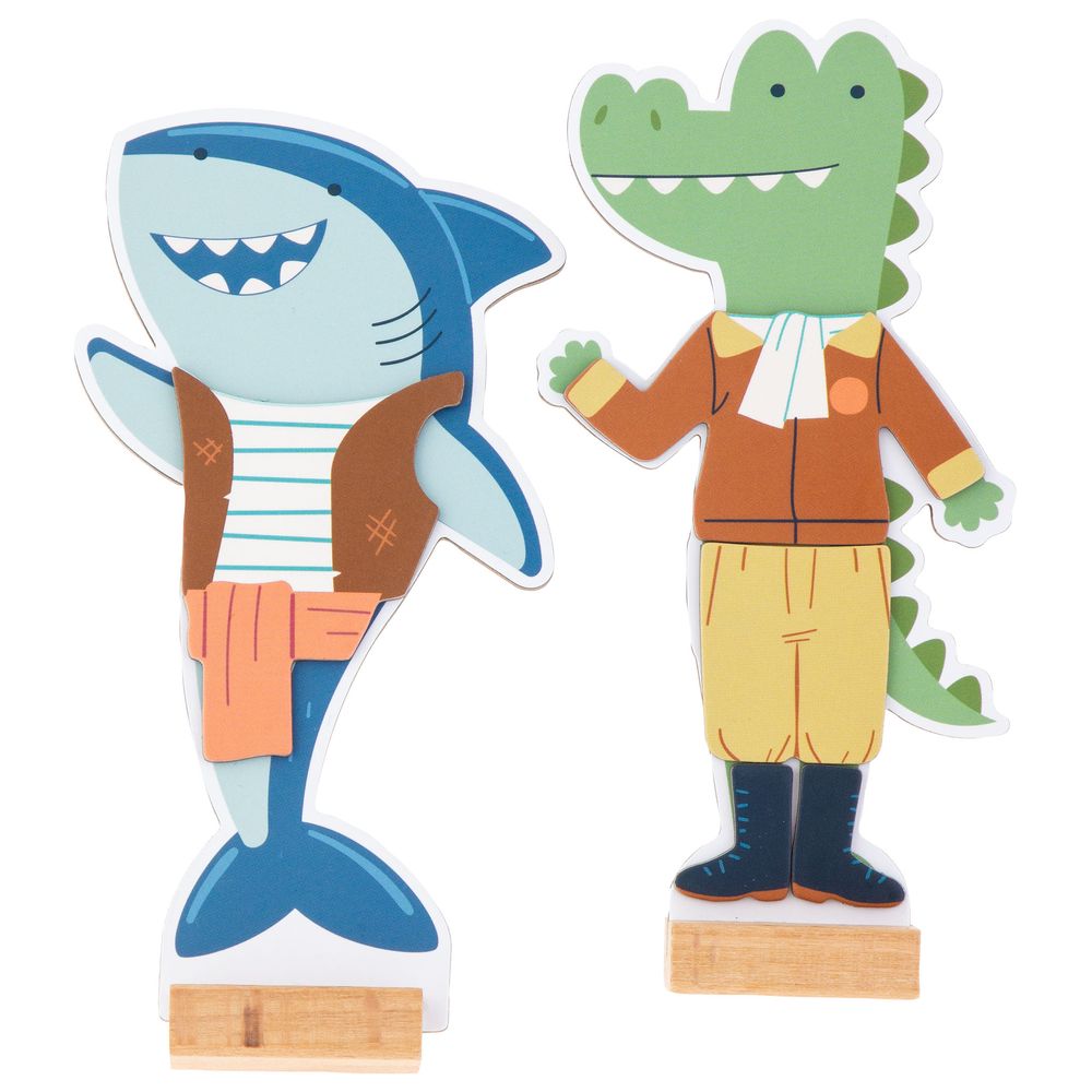 Stephen Joseph - Magnetic Dress Up Doll - Shark & Gator