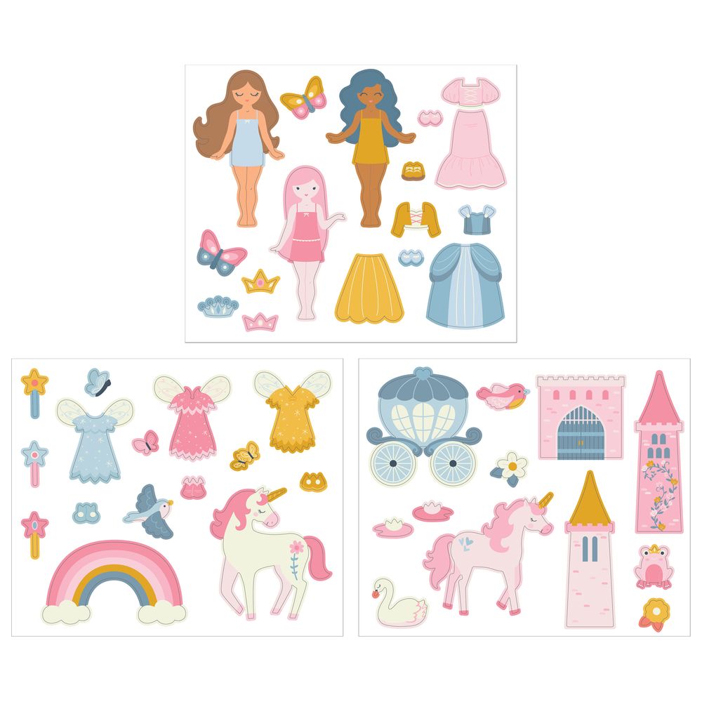 Stephen Joseph - Magnetic Playset - Princess - 44pcs
