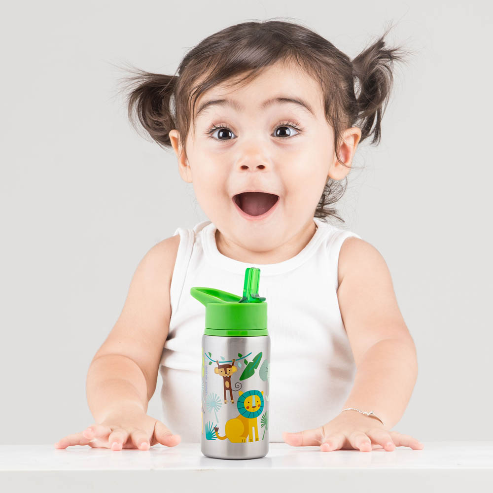Stephen Joseph - Stainless Steel Water Bottle - Zoo