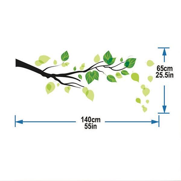 StickieArt Leaves Wall Decal - Medium - 50 x 70 cm