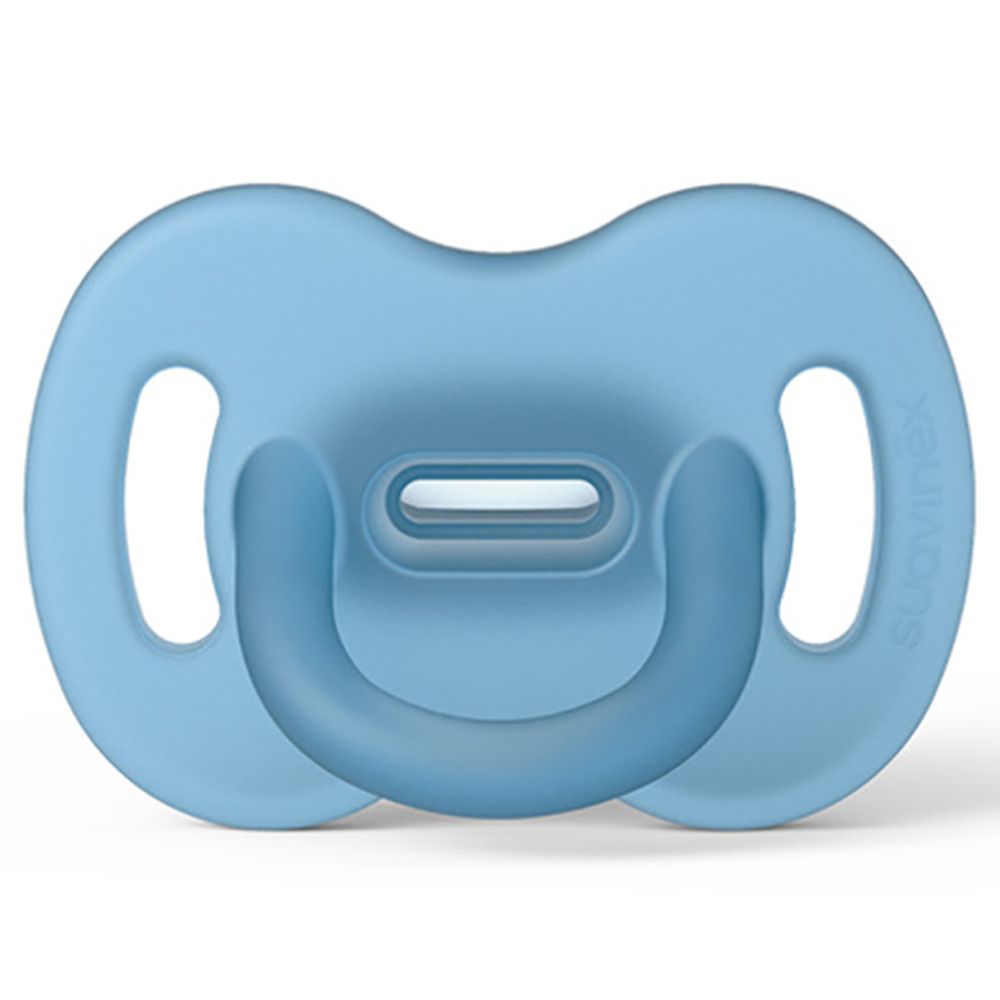 Suavinex - All Silicone Soother - 6-18M - Blue