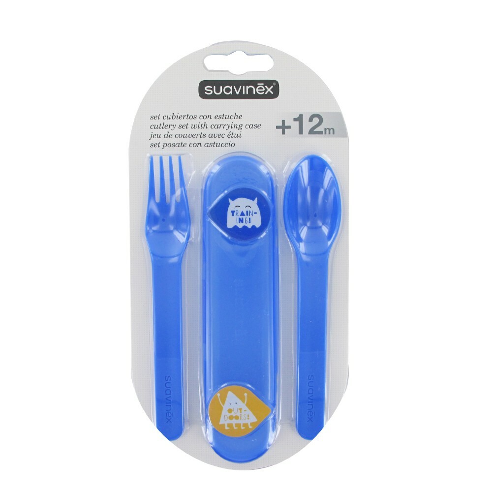 Suavinex - Cutlery Set - Blue