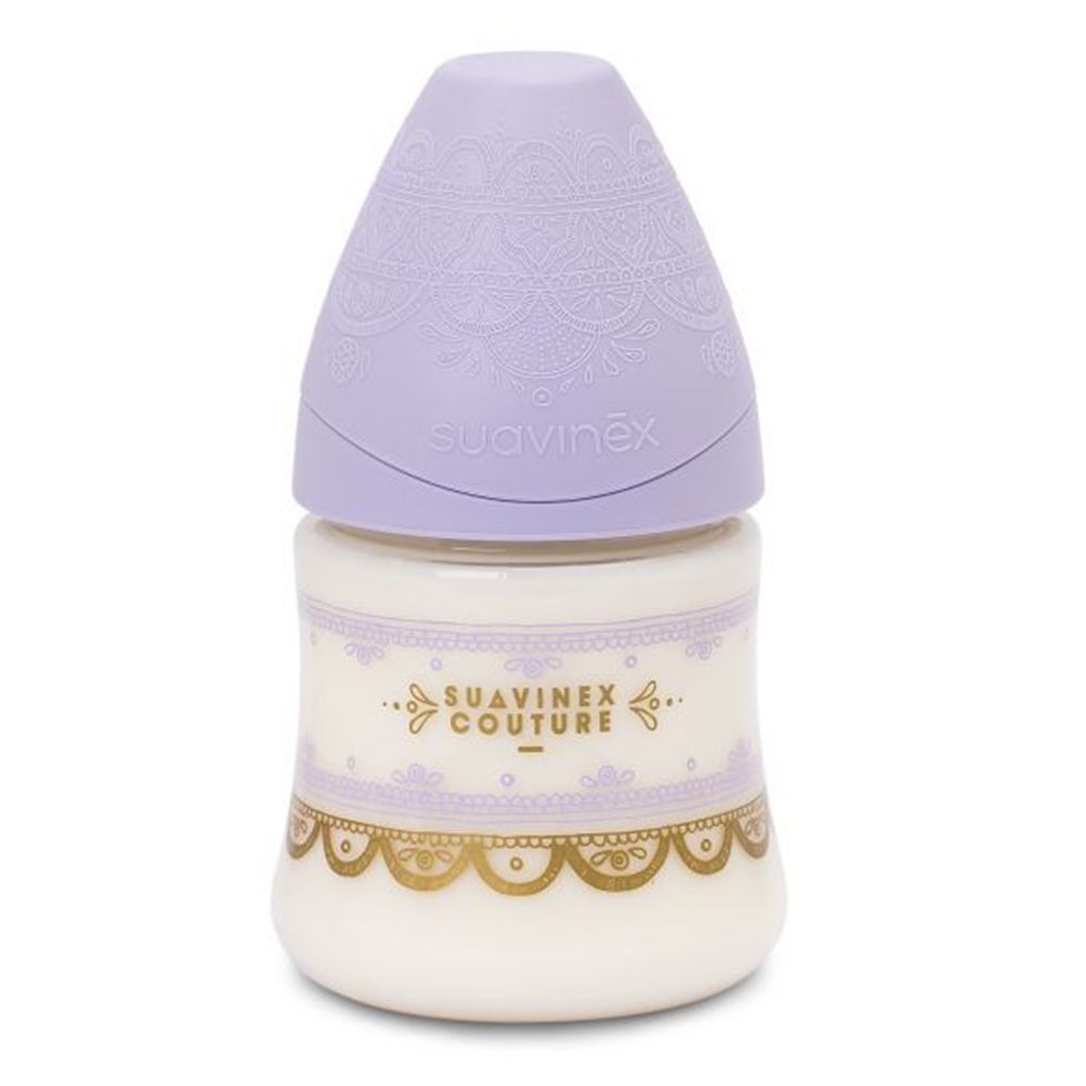 Suavinex - Premium Silicone Feeding Bottle 150ml - Prem Lilac
