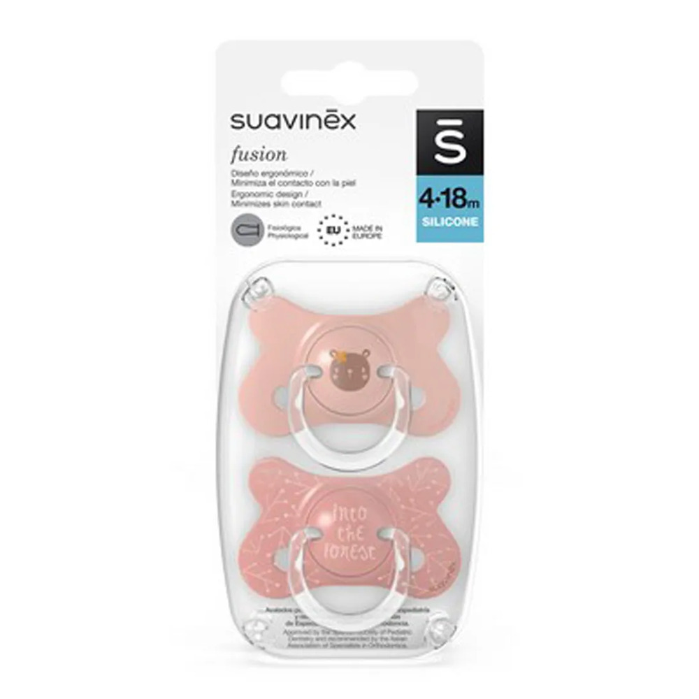 Suavinex - Fusion Soother Forest Phy S - Pack of 2 - 4-18M - Beige