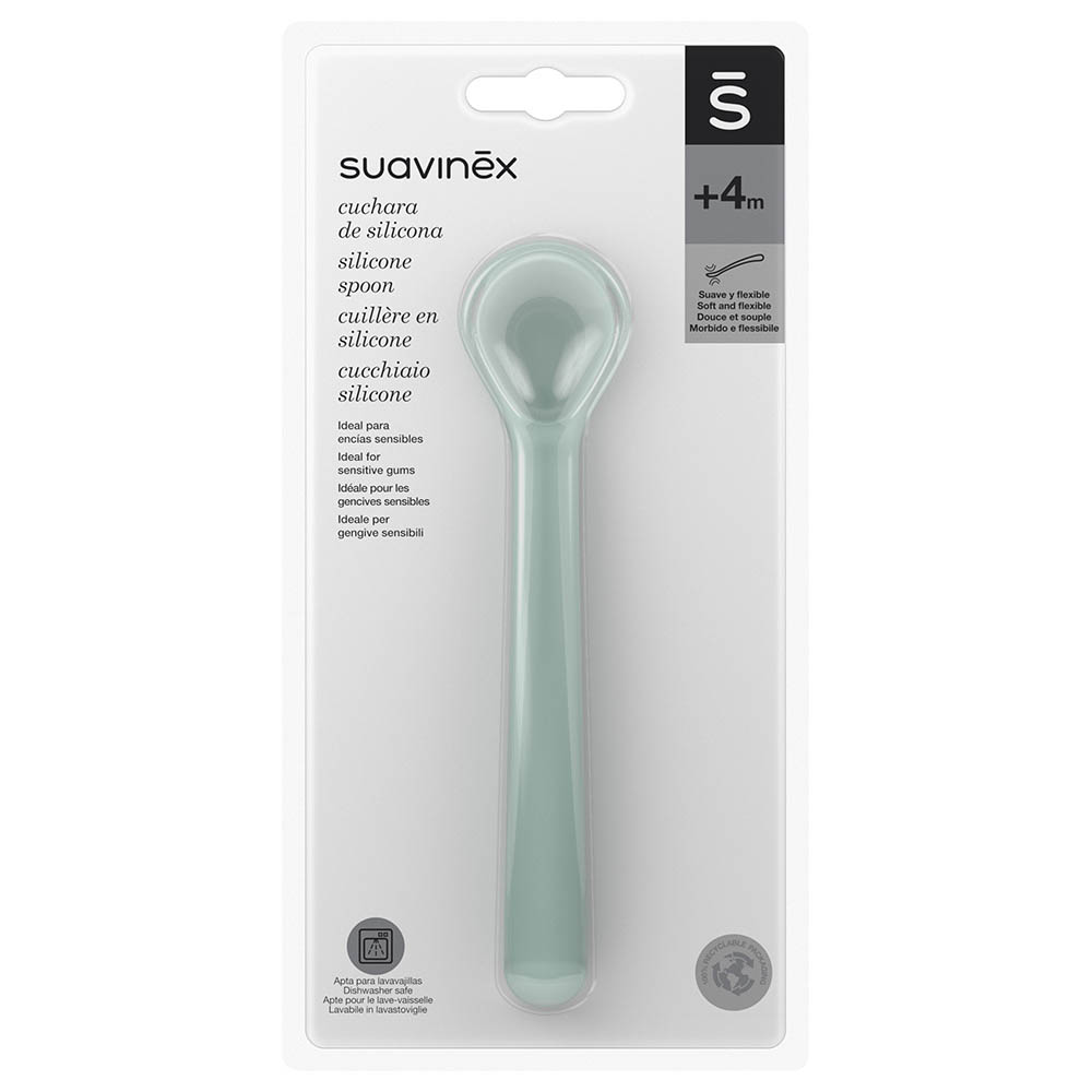 Suavinex - Hygge Silicone Spoon - Green
