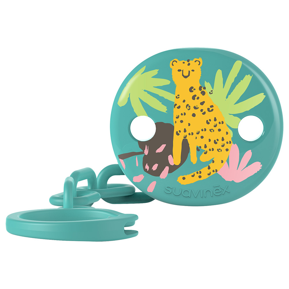 Suavinex - Jungle Soother Clip - Green