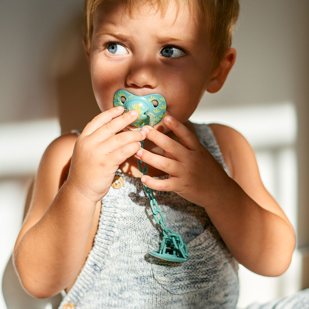 Suavinex - Jungle Soother Clip - Green