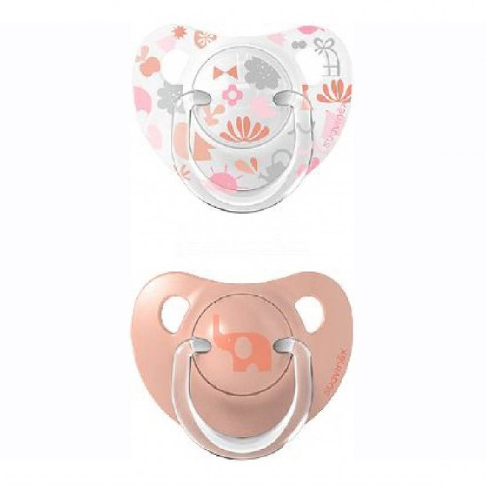 Suavinex - Memories Anatomical Soother - Pack of 2 - 6-18M - Orange