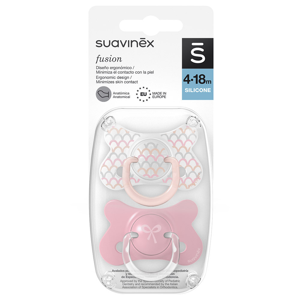 Suavinex - Memories Fusion Anatomical Soother - Pack of 2 - Pink