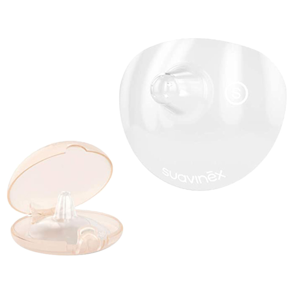 Suavinex - Nipple Shield Pack of 2 - Beige/Clear - Small