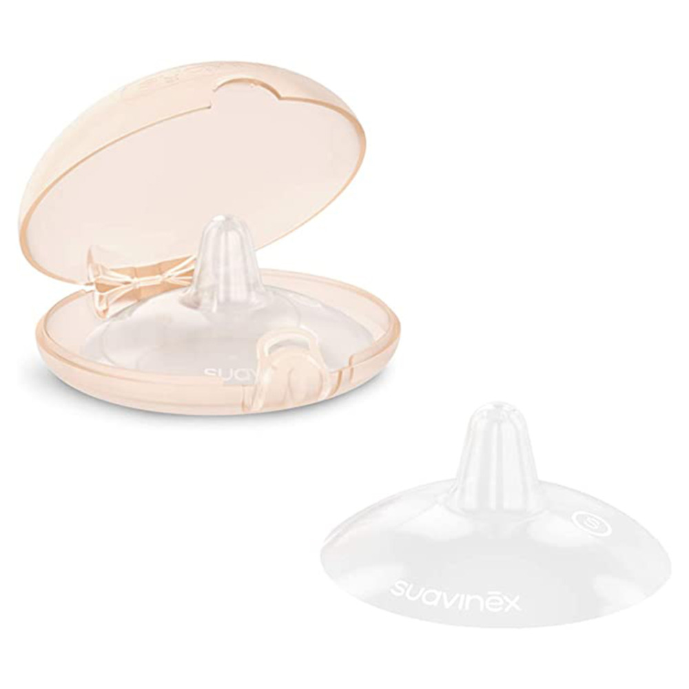 Suavinex - Nipple Shield Pack of 2 - Beige/Clear - Small